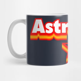 Astros and Star Retro Mug